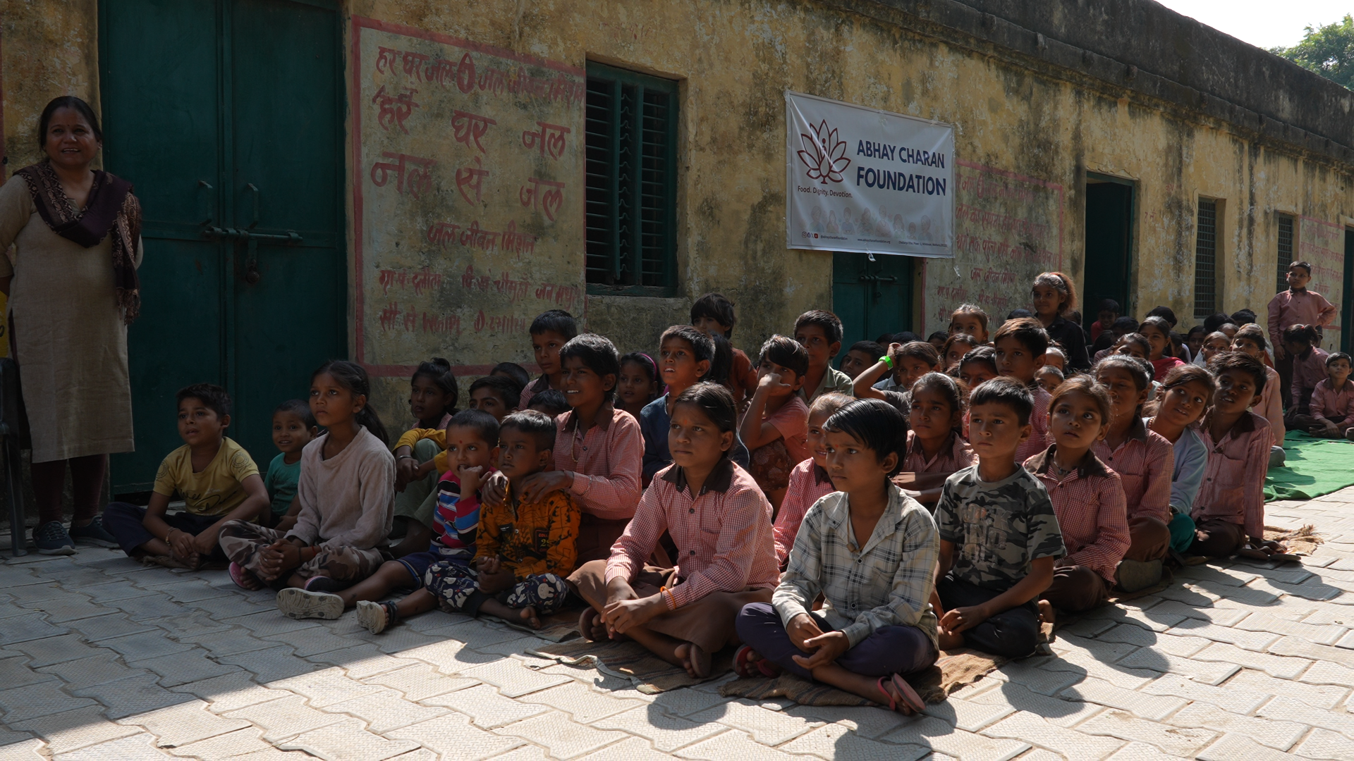 Children jumping joyfully
